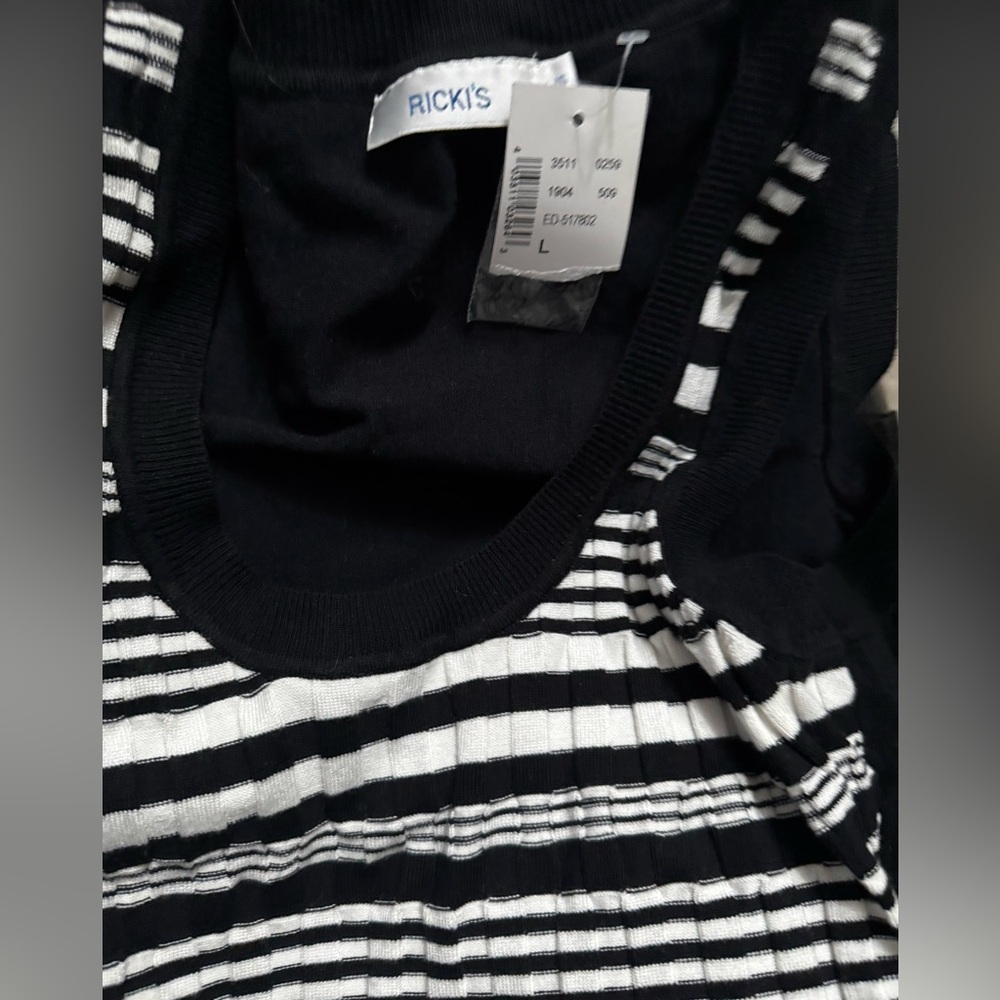 Ricki's Monochrome Striped Knit vest